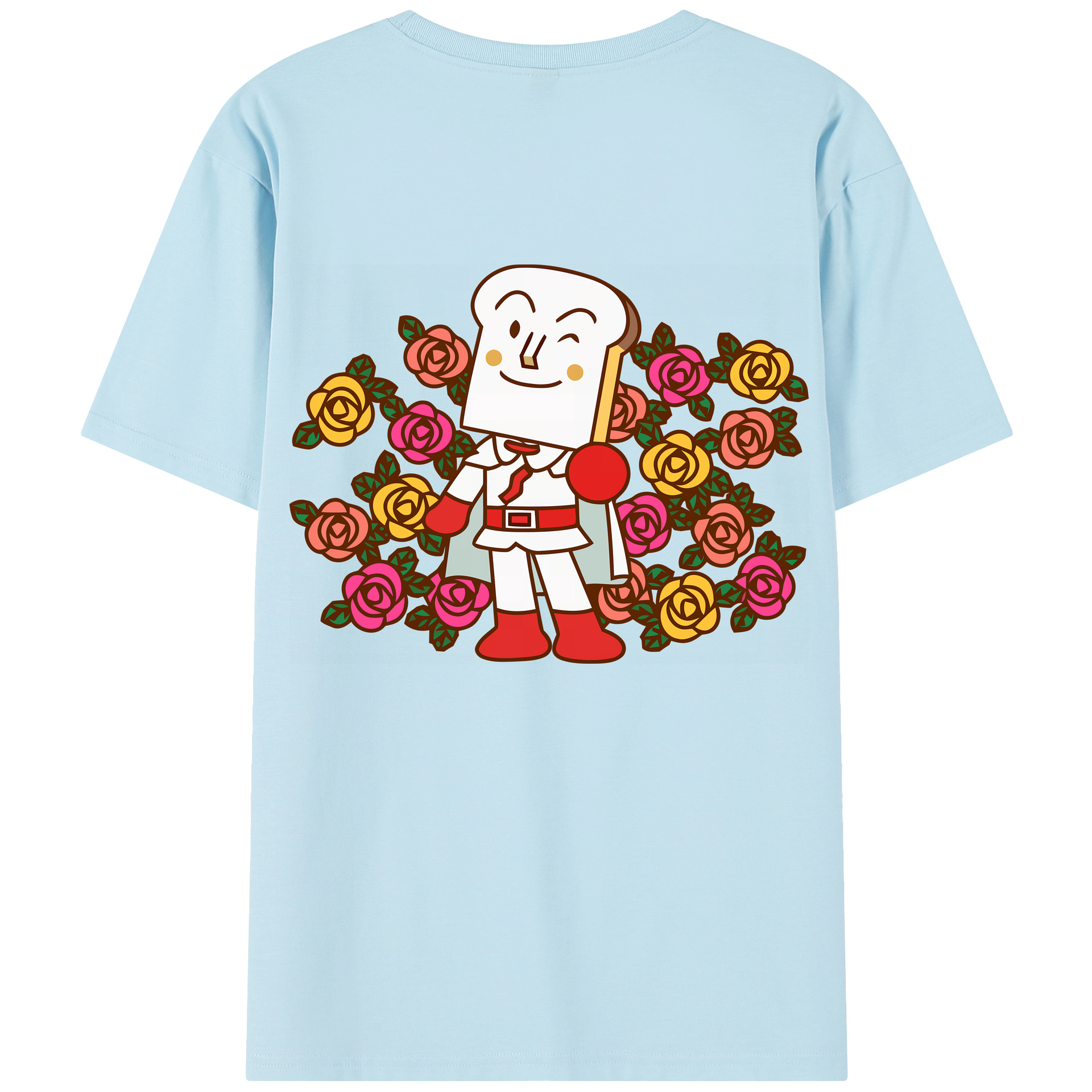 （画像用） アンパンマン Anpanman 綿100％半袖Tシャツ（背面プリント）
